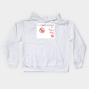 INFOGRAPHICS OF stop Covid 22 Kids Hoodie